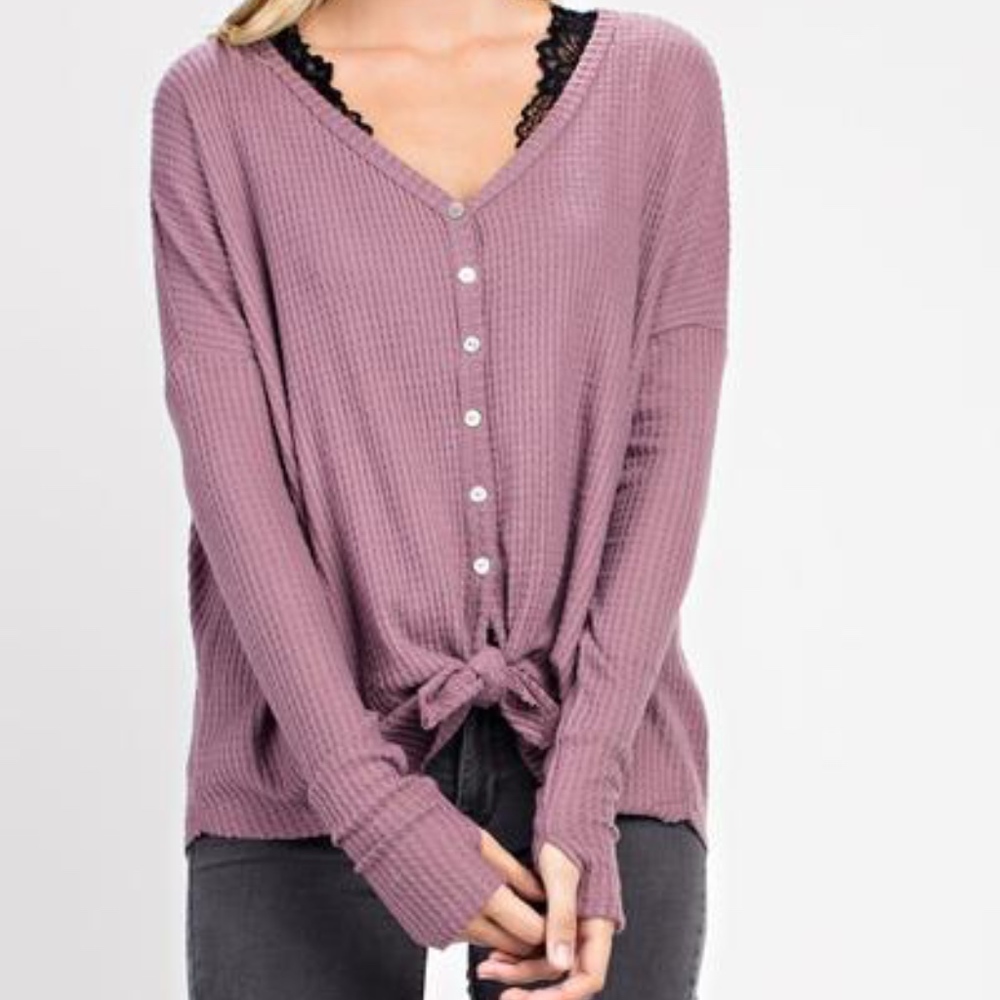 Hadley Waffle Knit Top